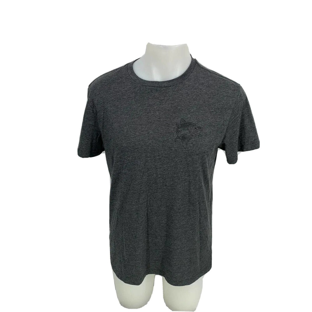 Vineyard Vines Island T Shirt Medium Gray Short Sleeve Crew Neck Sz M S13